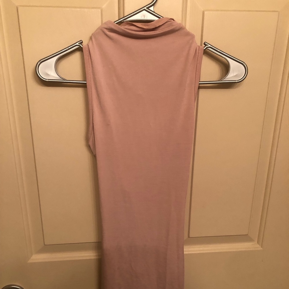 Blush pink mini dress